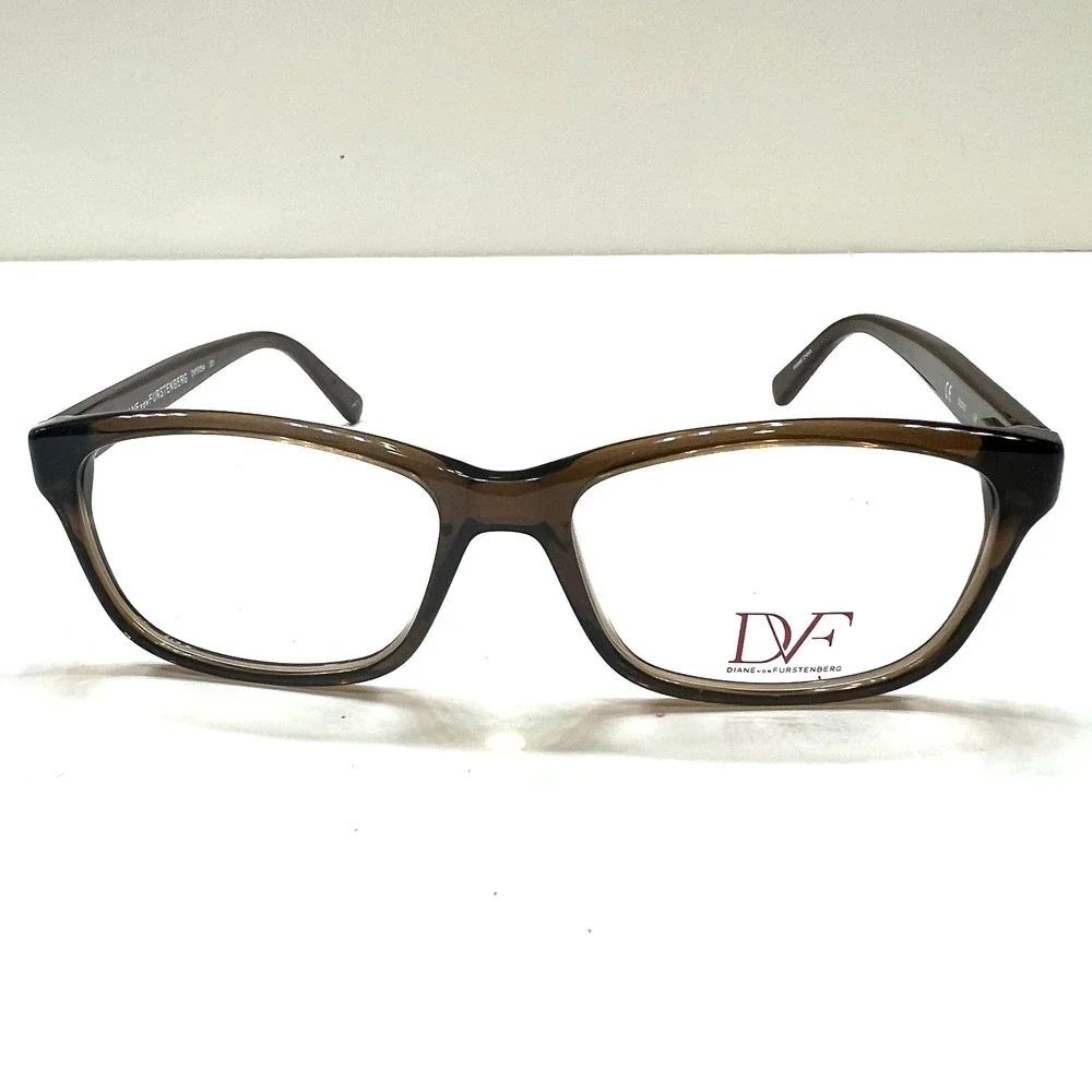 NEW Diane von Furstenberg 5054 201 Translucent Brown Eyeglasses Frames 50-15-135 - Picture 2 of 7
